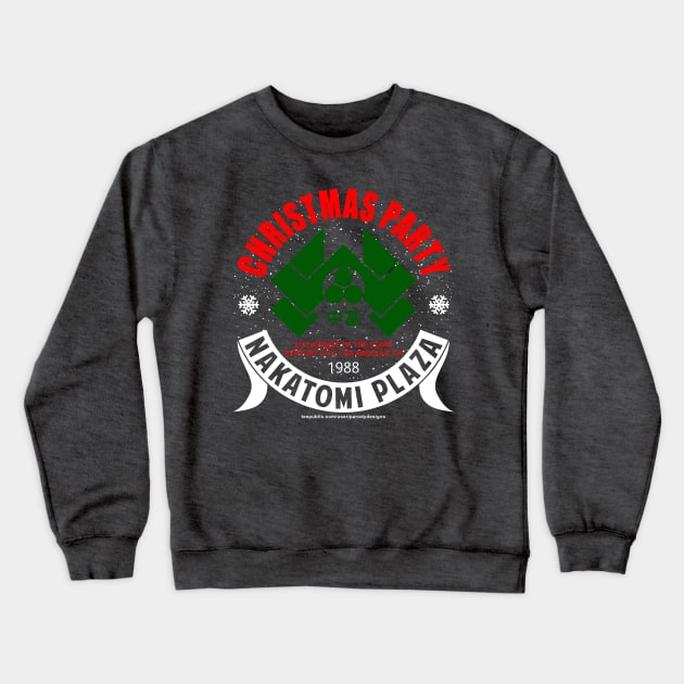 Nakatomi Plaza Christmas Party Crewneck Sweatshirt by Parody Designs